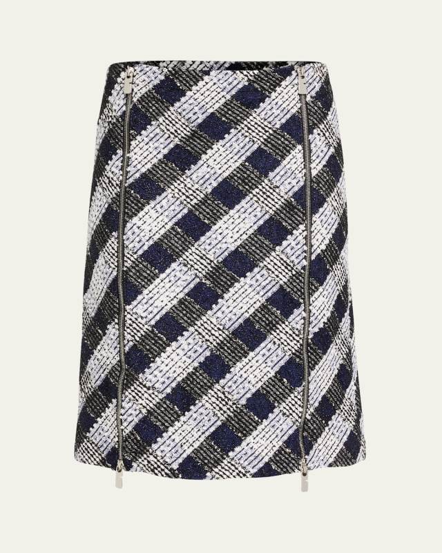 Check Tweed Skirt