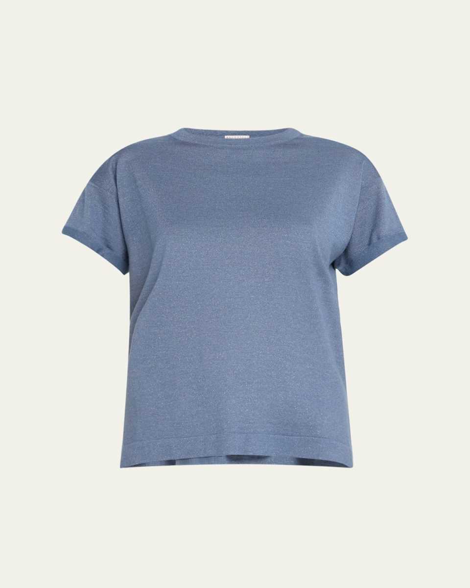 Cashmere Silk Lurex T-Shirt