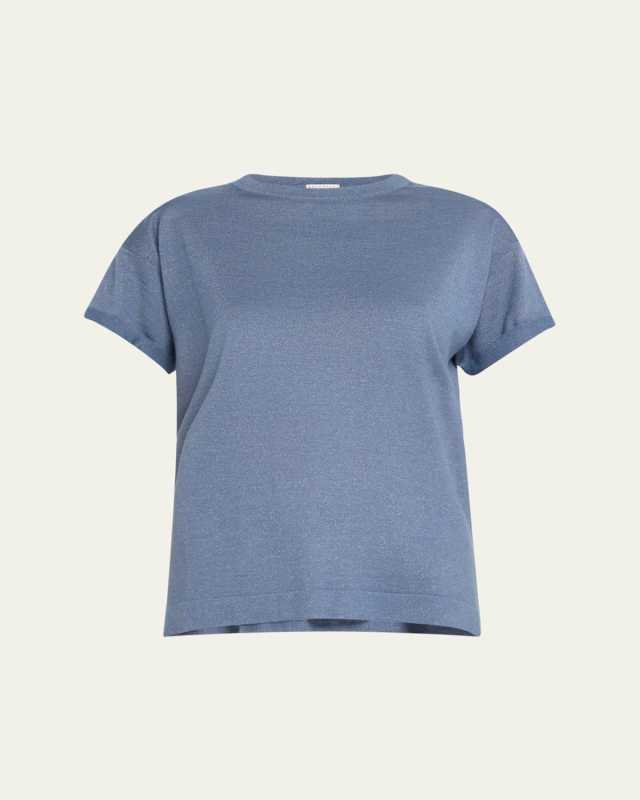 Cashmere Silk Lurex T-Shirt