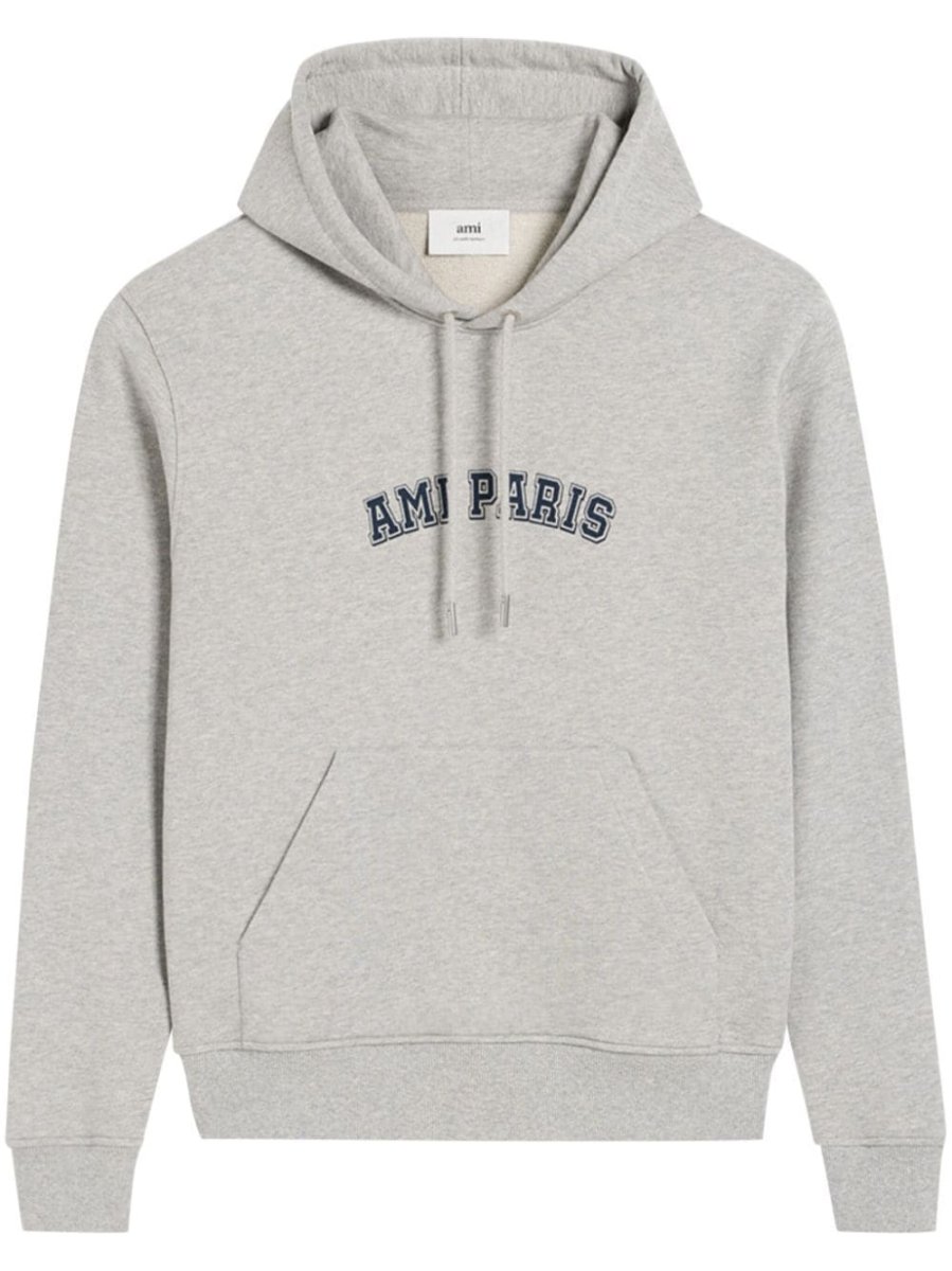 logo-print cotton hoodie