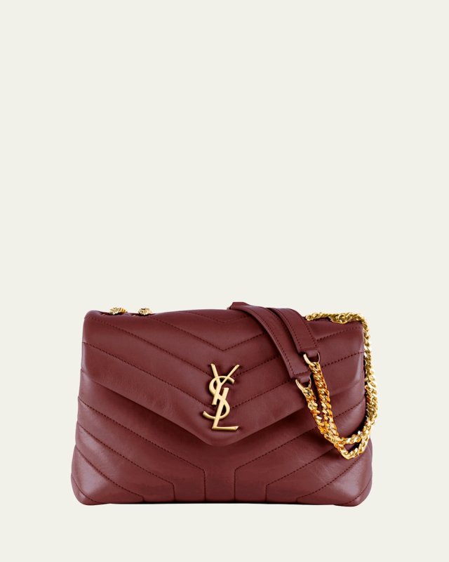 Loulou Small YSL Shoulder Bag in Quilted Leather