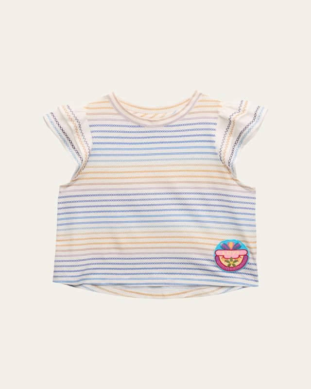 Girl's Halliday Frill Ric Rac T-Shirt, Size 1-