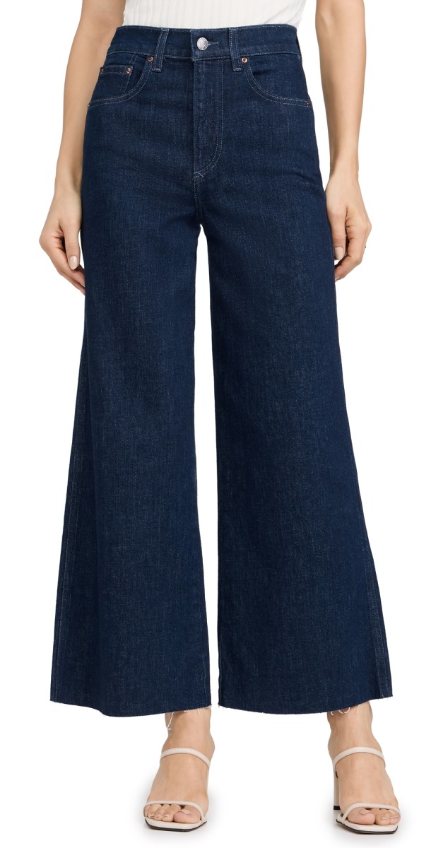 LE JEAN Juliette Wide Leg Ankle Jeans Canyon