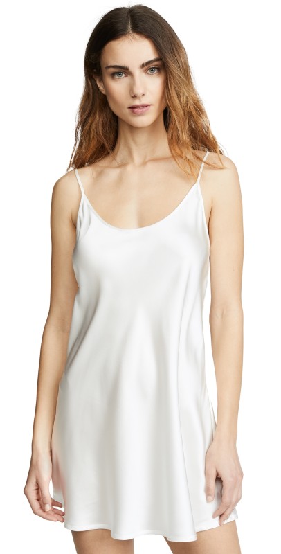 La Perla Silk Chemise White