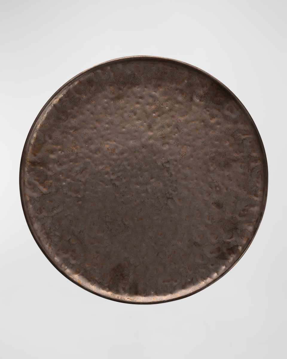 Nivo Metallic Dinner Plate Coupe, Set of 6