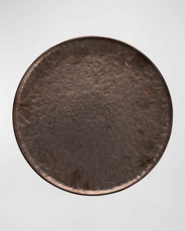 Nivo Metallic Dinner Plate Coupe, Set of 6