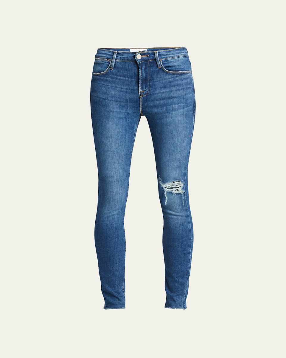Le High Skinny Degradable Jeans