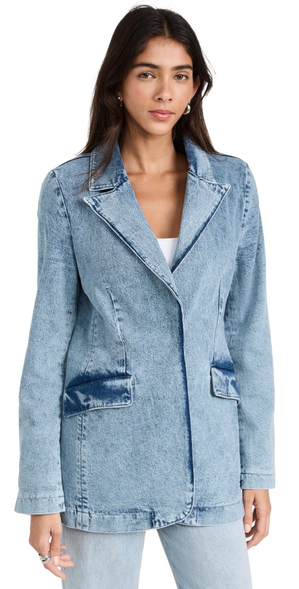 Good American Denim Blazer indigo554