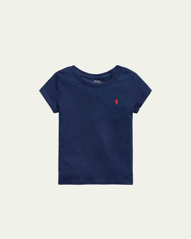 Girl's Logo Embroidered T-Shirt, Size 2-4