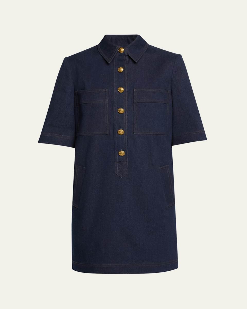 Koulis Denim Shirtdress