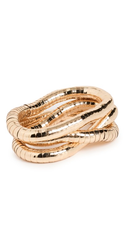 SHASHI Sneik Bracelet Set Gold