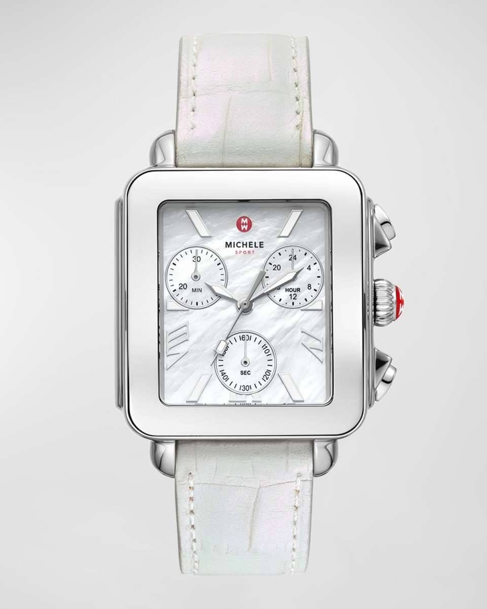 Deco Sport Chronograoh Watch, White