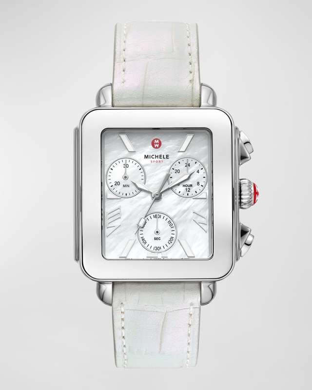 Deco Sport Chronograoh Watch, White