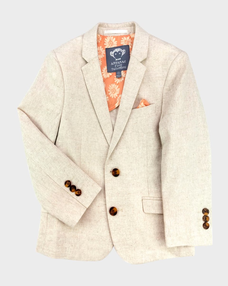 Boy's Linen-Blend Sports Jacket, Size 2-12