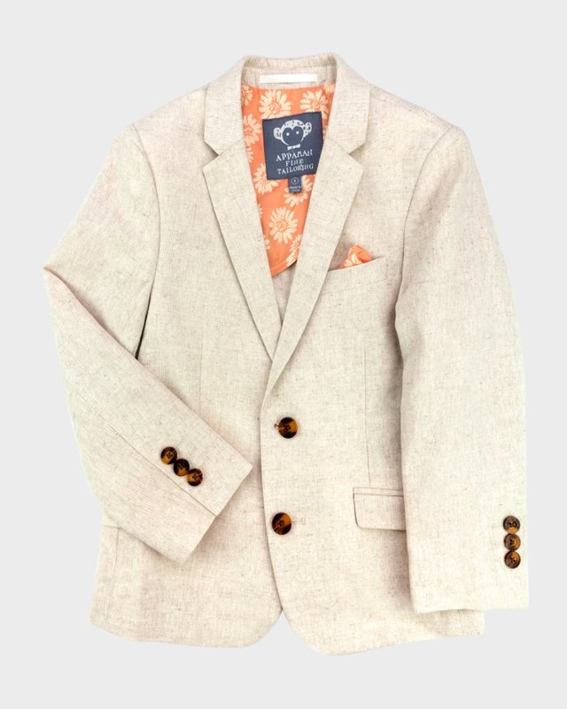 Boy's Linen-Blend Sports Jacket, Size 2-12