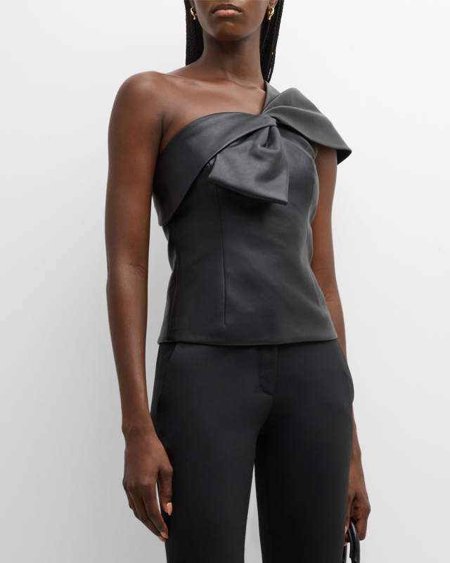 Rocca One-Shoulder Twist-Front Top