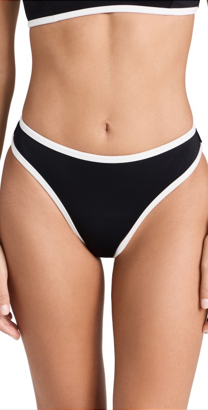 Good American Better Bikini Bottoms Black001