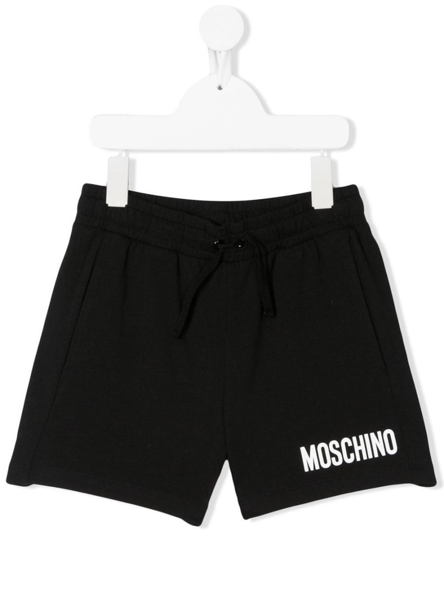 logo print track shorts