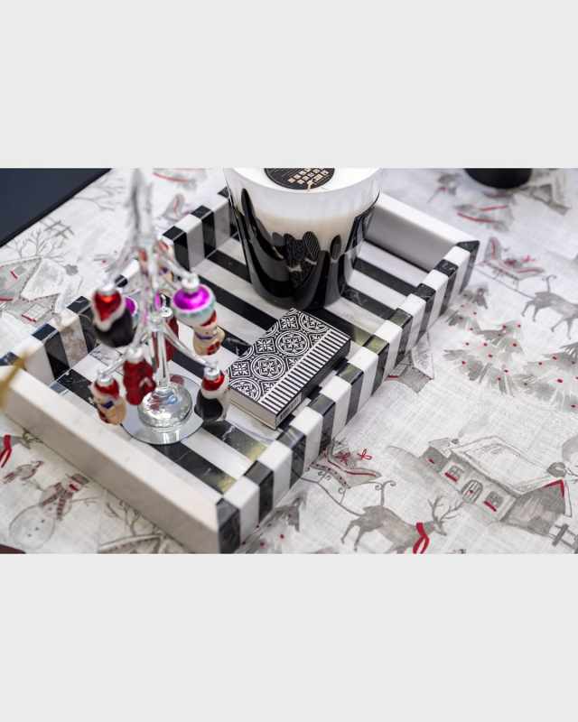 Medium Striped Tray