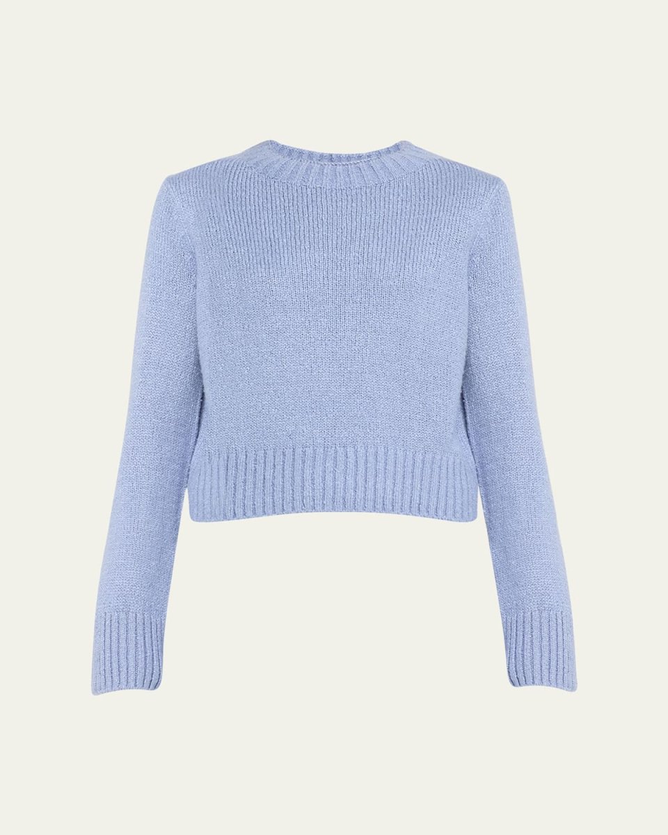 Plush Silk Knit Crew Sweater