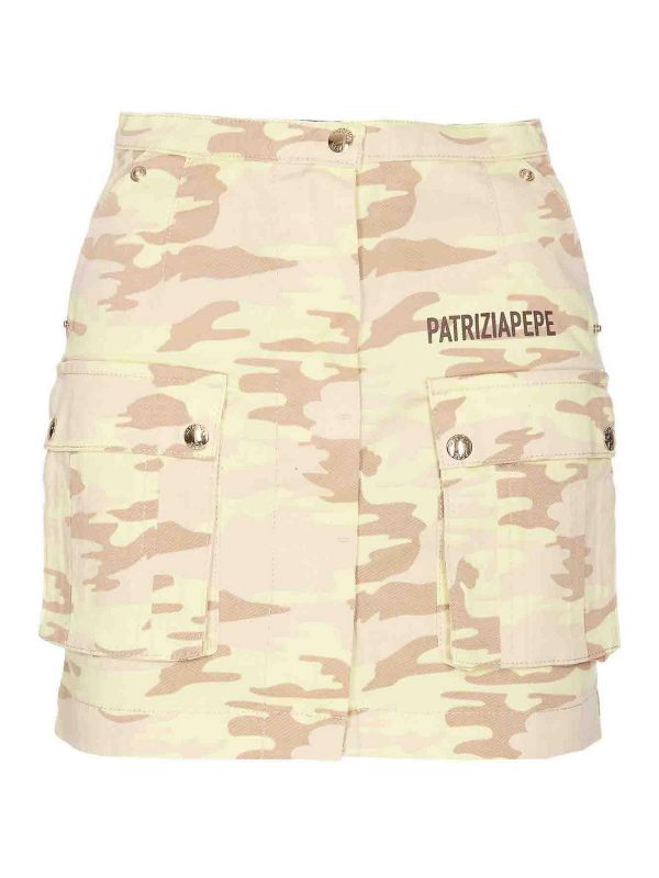 Patrizia Pepe Jupe Midi - Beige