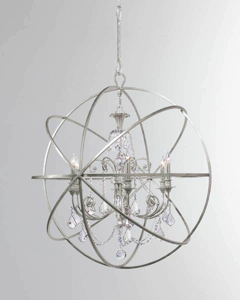 Solaris 6-Light Crystal Sphere Chandelier