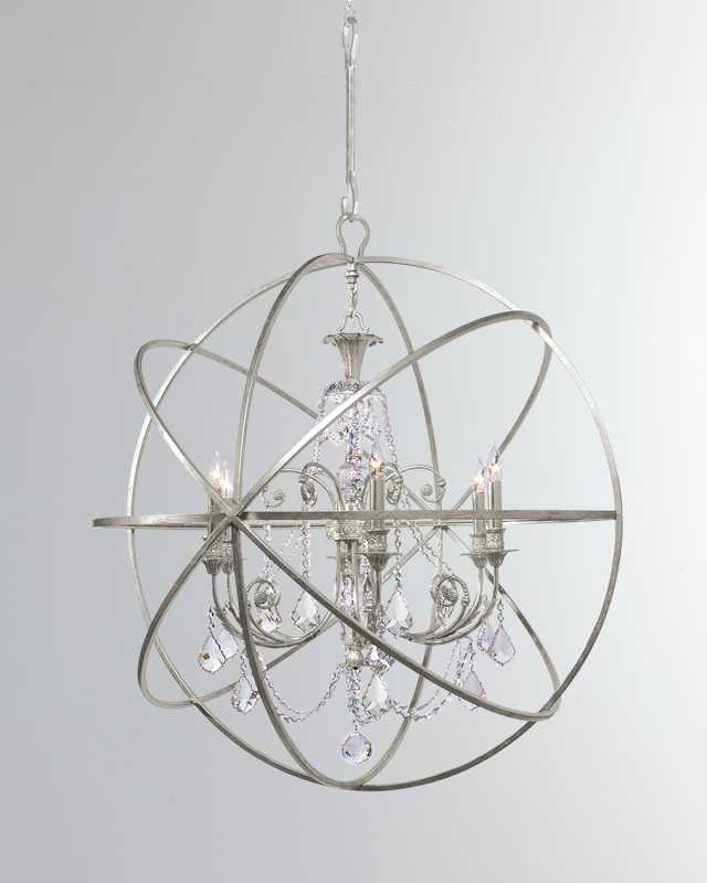 Solaris 6-Light Crystal Sphere Chandelier