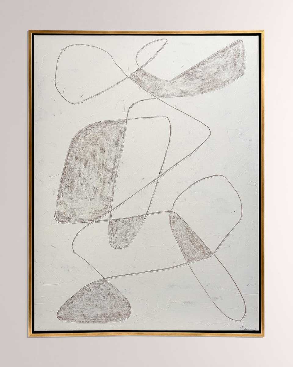 Scratch Loops Framed Art, Sable