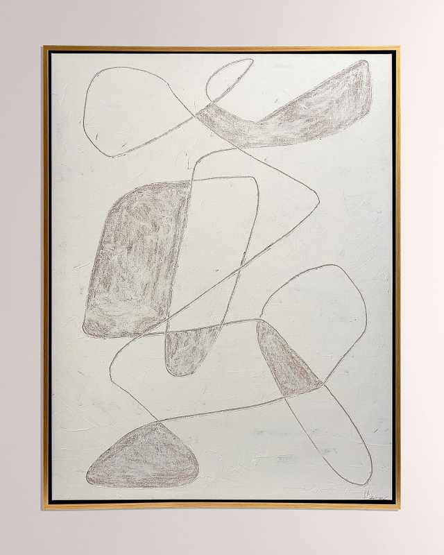 Scratch Loops Framed Art, Sable