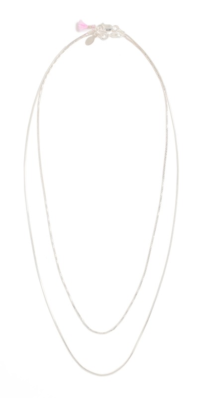 SHASHI Silver Line Necklace Silver