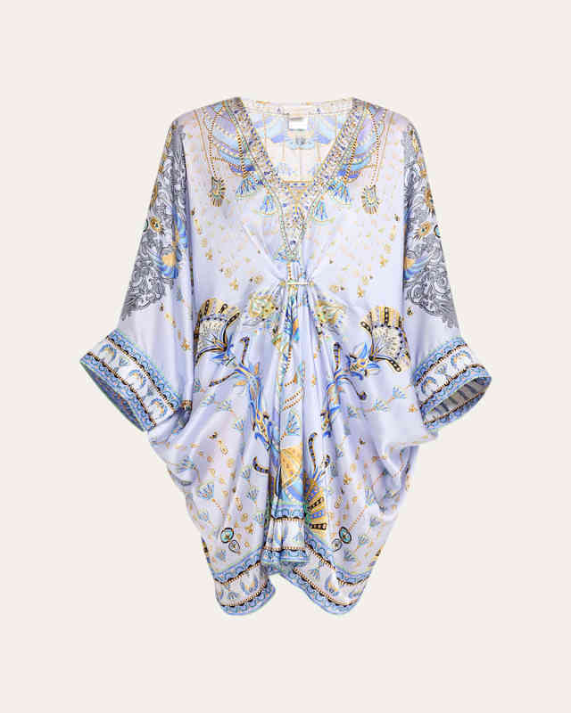 Under Scarab Skies Pierced V-Neck Kaftan