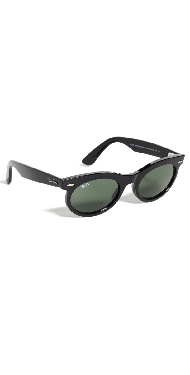 Ray-Ban RB2242 Oval Sunglasses Black