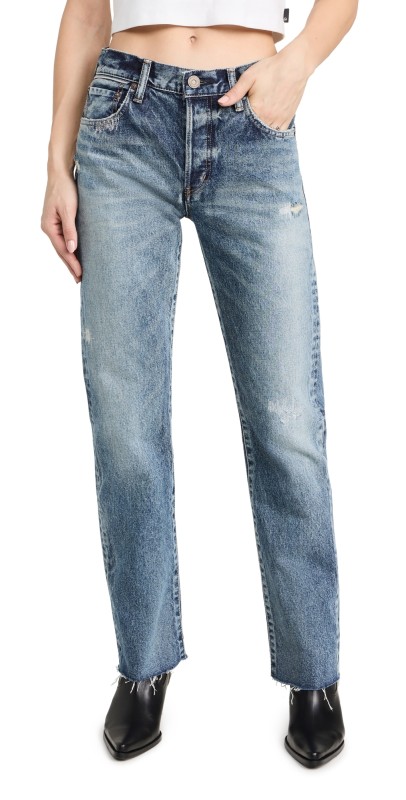 MOUSSY VINTAGE Sundown Straight Jeans Blue