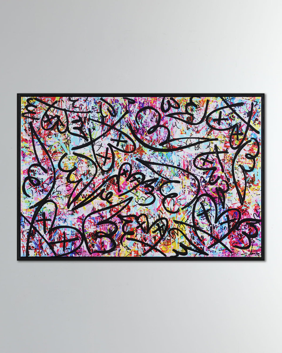 "Graffiti Abstract" Giclee on Canvas by Tiago Magro