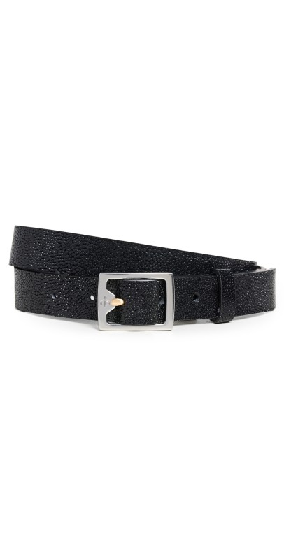 rag & bone Baby Boyfriend Belt 2.0 -Textured Black