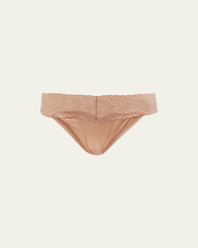 Signature Lace Organic Cotton V-Kini Panties