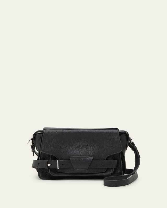 Beacon Saddle Leather Crossbody Bag