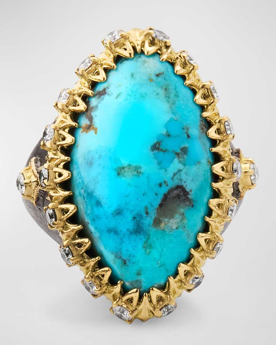 Marquise Turquoise Statement Ring