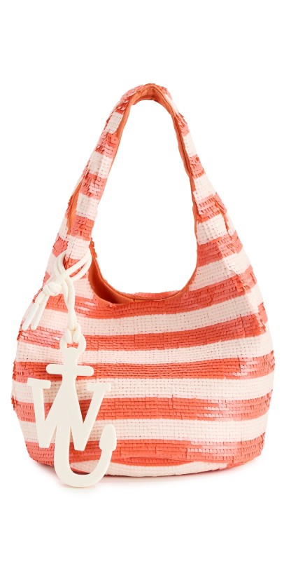 JW Anderson Mini Sequin Shopper Tote Black/Silver