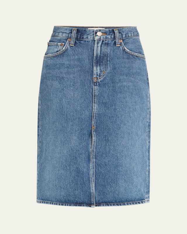 Gaia Denim Pencil Skirt