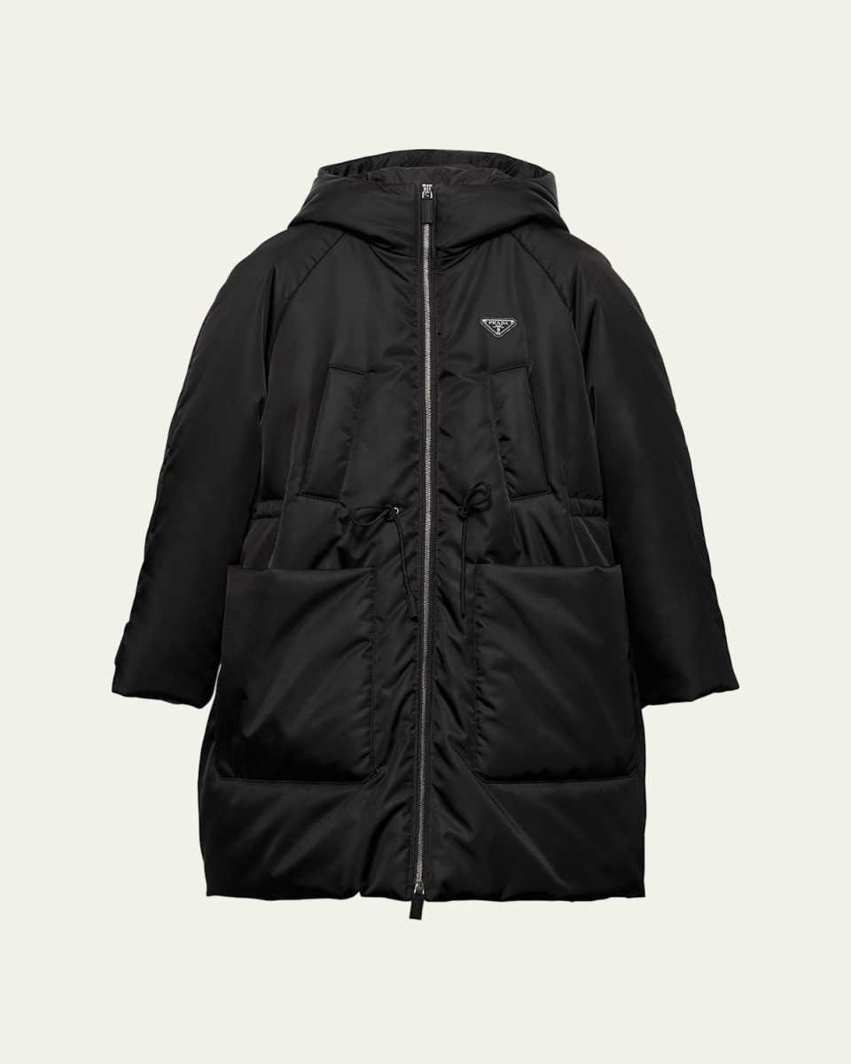 Re-Nylon Hooded Down Coat