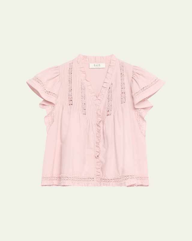 Lilith Flutter-Sleeve Top