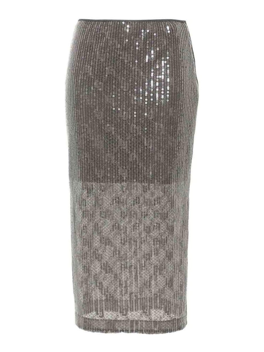 Liu Jo Robe Au Genou - Argent