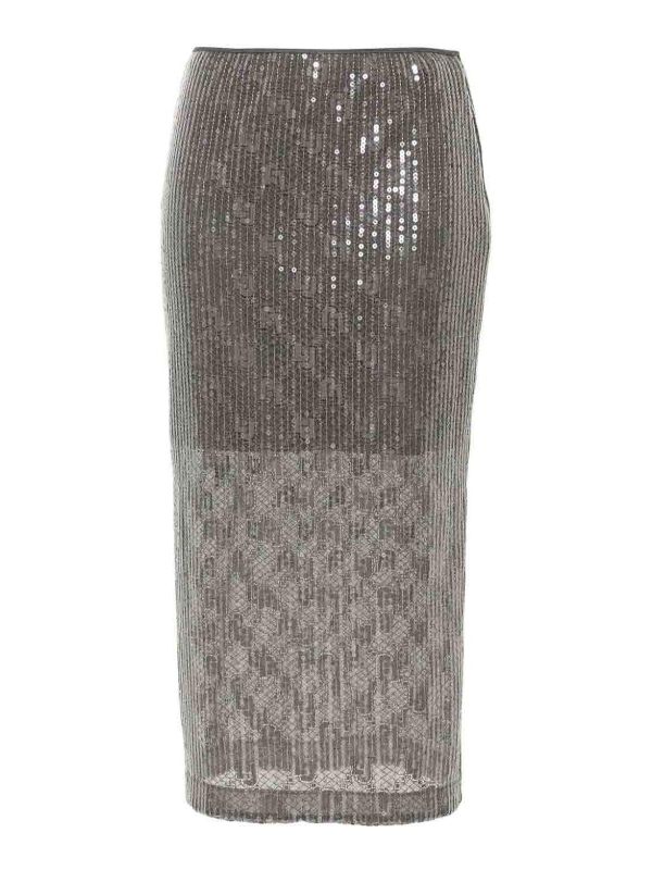 Liu Jo Robe Au Genou - Argent