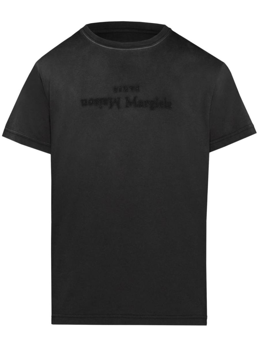 Reverse logo-print cotton T-shirt