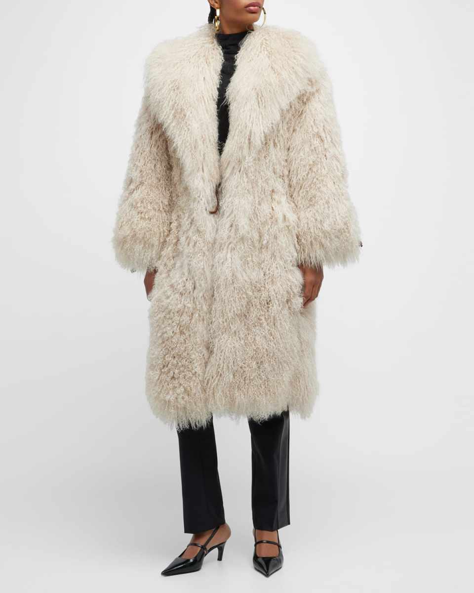 Collins Long Lamb Shearling Coat