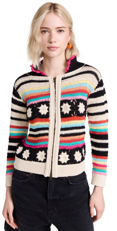 Tach Clothing LENU Crochet Cardigan Multi