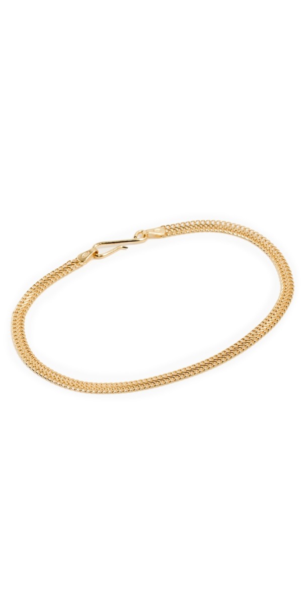 Loren Stewart Mesh Chain Bracelet Gold