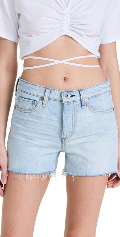rag & bone Dre Low-Rise Shorts Jade1