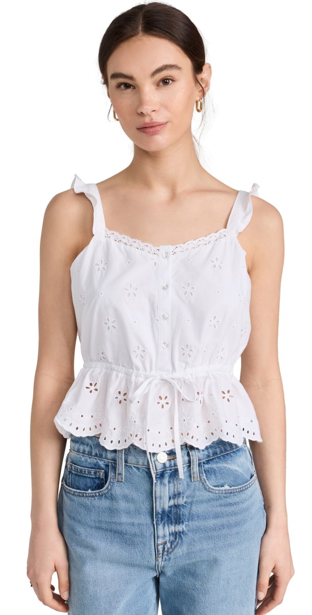 PAIGE Marsa Top White